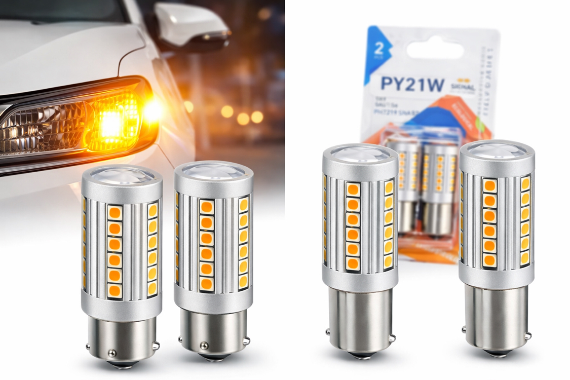 LED PY21W SİNYAL AMPULÜ 12V TURUNCU