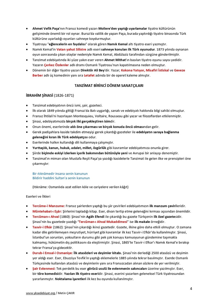 Tanzimat Edebiyatı
