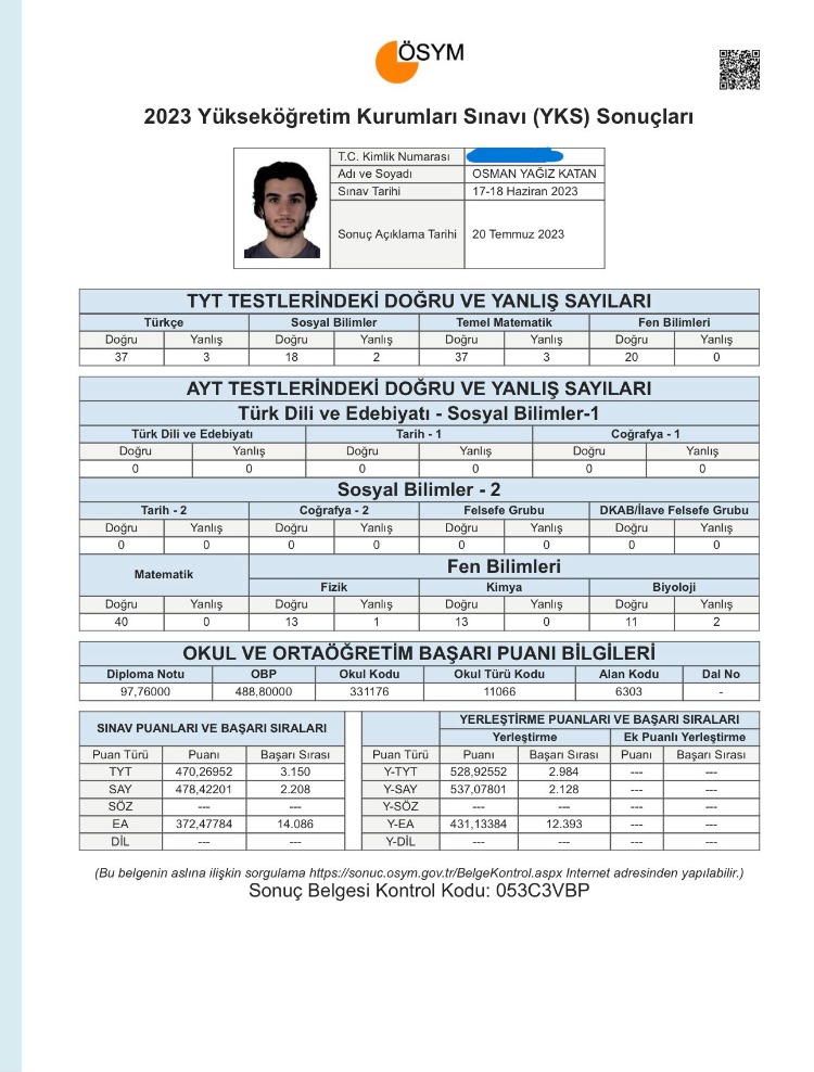 Osman Yağız Katan - Sayısal 2128