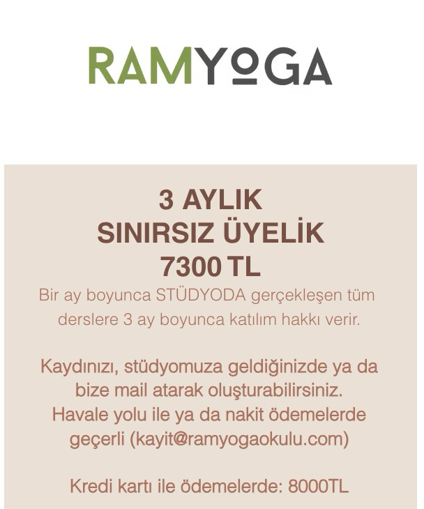 3 Aylık Üyelik