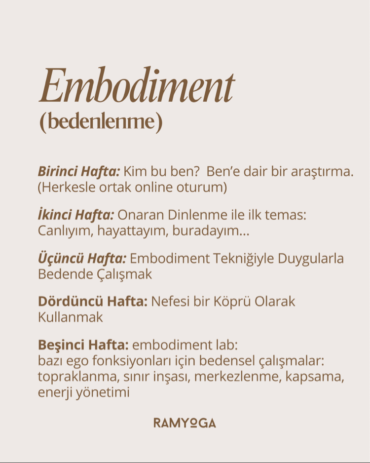 Gülşah Aygün ile 5 Hafta Embodiment