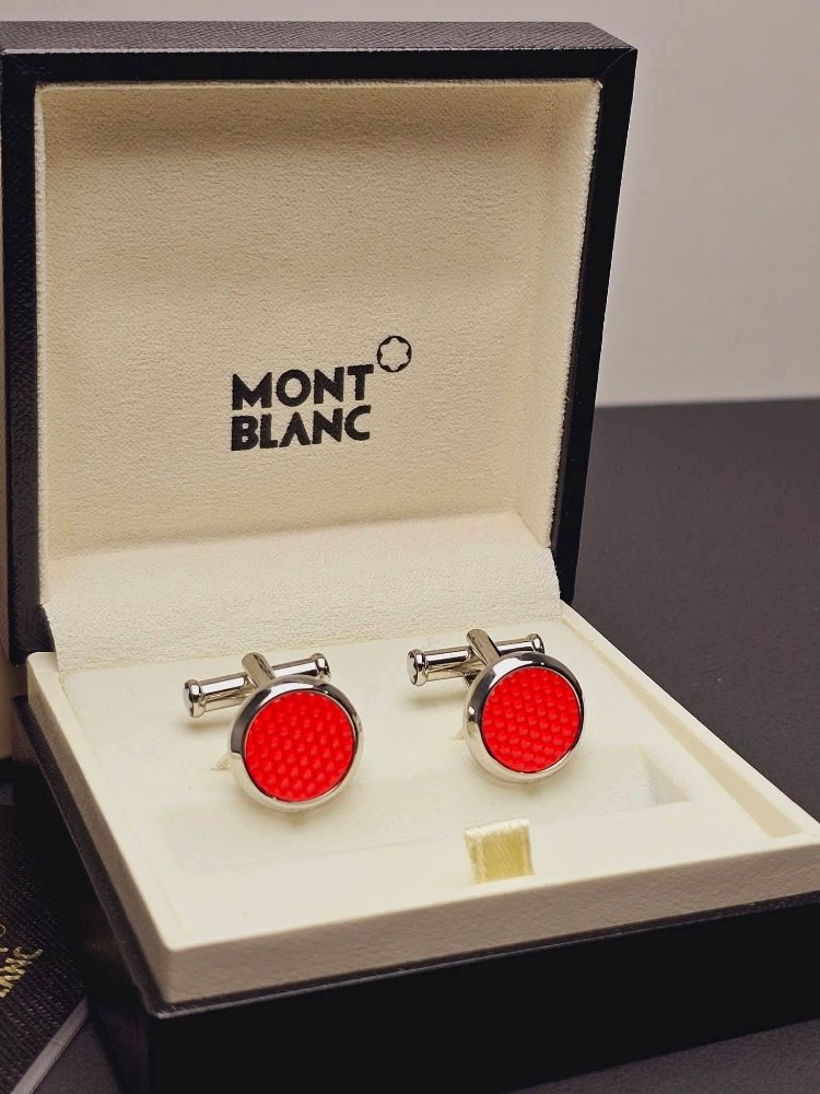 Mont blanc Kırmızı Kol düğmesi Full Set 