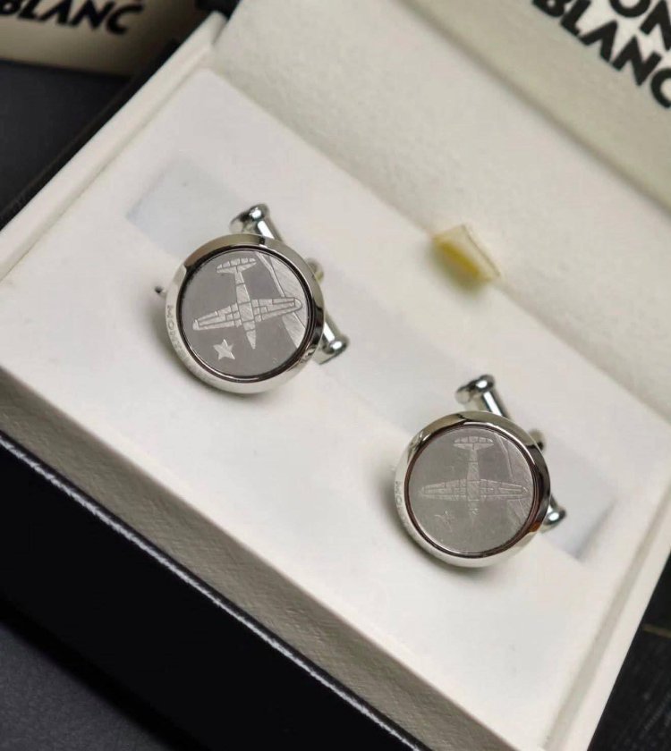 Mont blanc Uçak Tasarımlı kol düğmesi Full Set