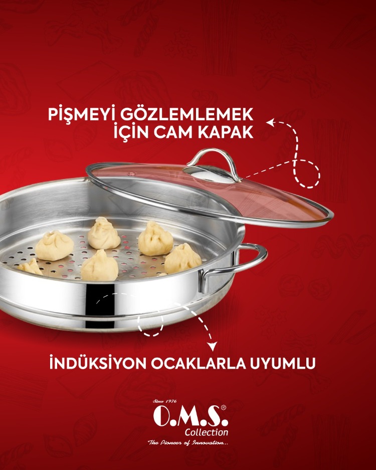 OMS Mantı Tenceresi 24x9 cm 4,0 litre