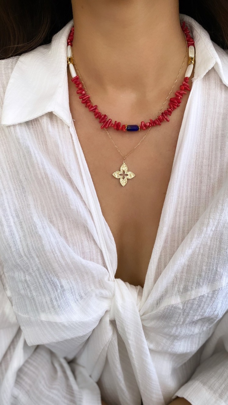 Nautical Grace Mercan Kolye