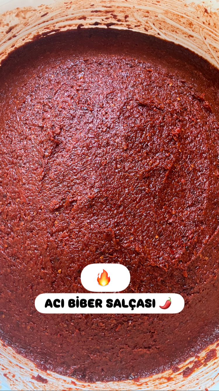 HAKİKİ HATAY ACI BİBER SALÇASI  20 KG KOVA 