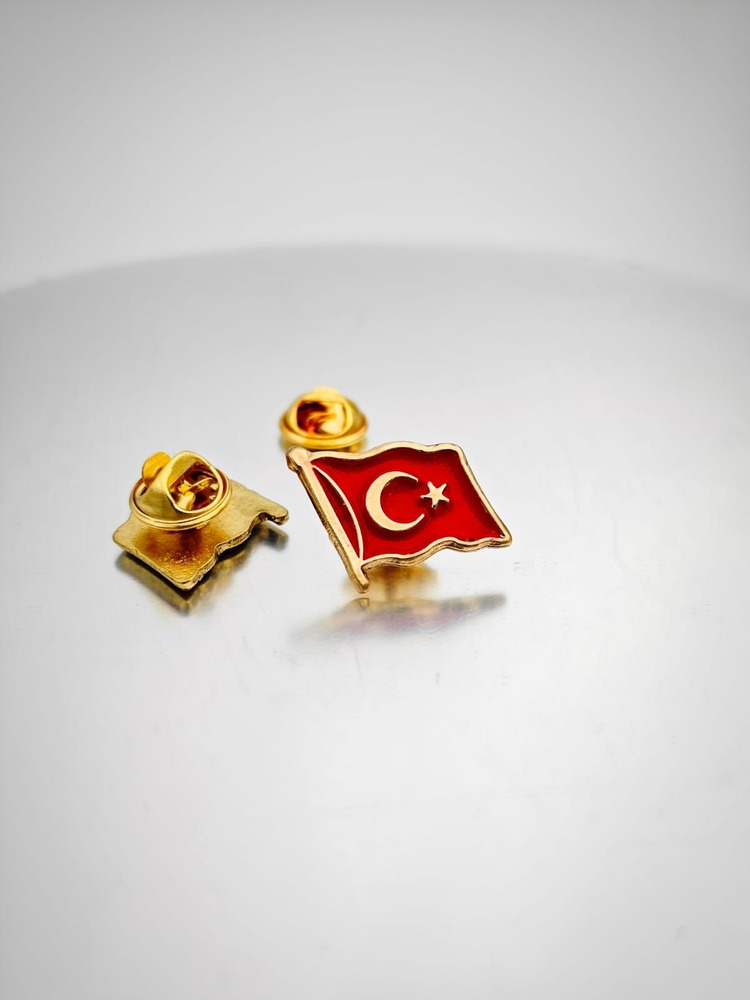 4 Lü Yaka Rozeti Silver&Gold Set