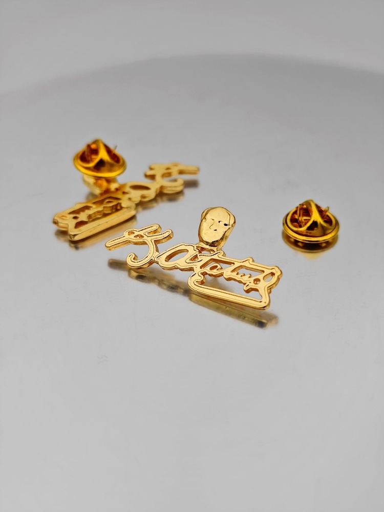 4 Lü Yaka Rozeti Gold Set