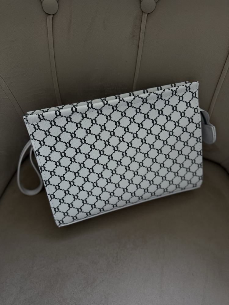 BEYAZ CLUTCH ÇANTA 