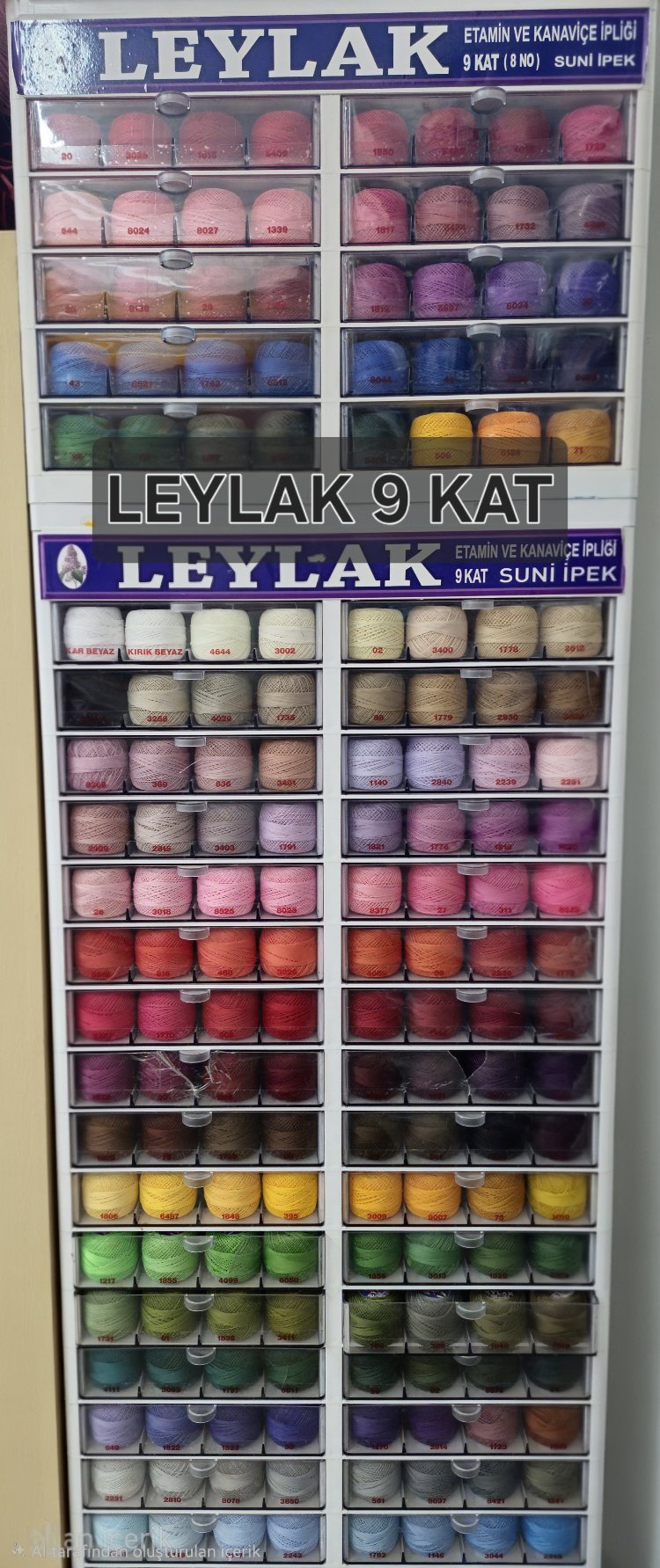 LEYLAK 9 KAT SUNİ İPEK - ETAMİN & KANAVİÇE