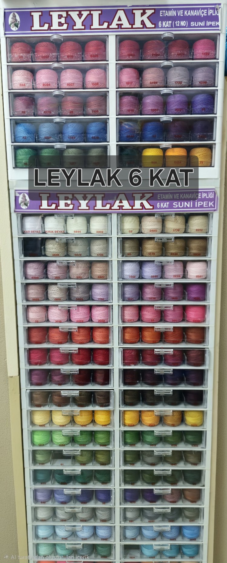 LEYLAK 6 KAT SUNİ İPEK - ETAMİN & KANAVİÇE - TÜM RENKLER