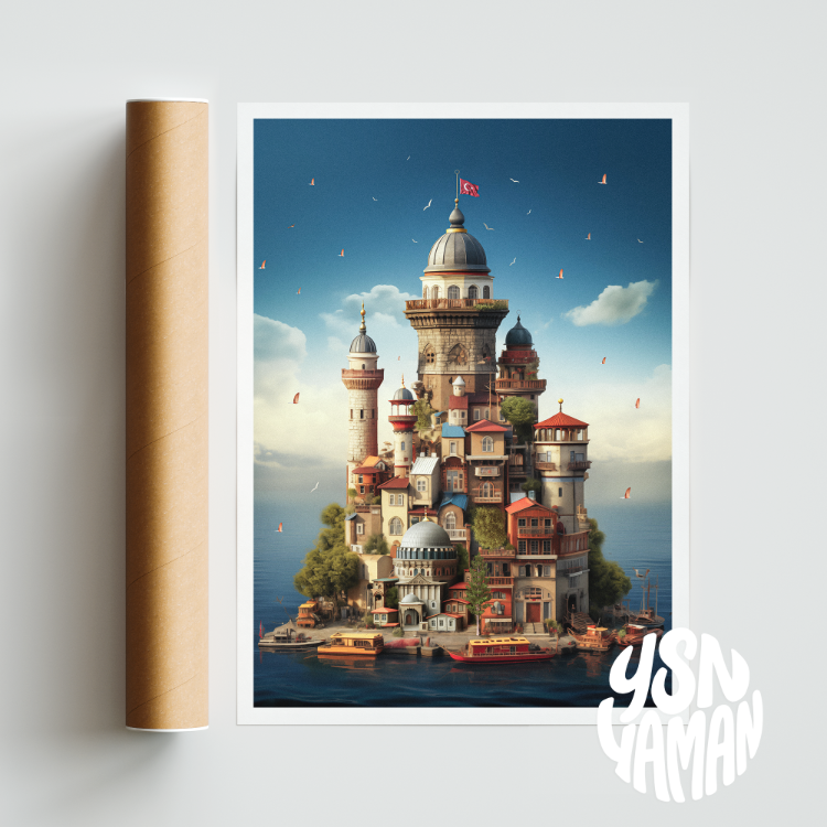 İSTİF ÜSKÜDAR 1 (FineArt, 50x70 cm Soğuk Damgalı)