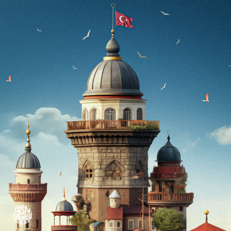 İSTİF ÜSKÜDAR 1 (FineArt, 50x70 cm Soğuk Damgalı)