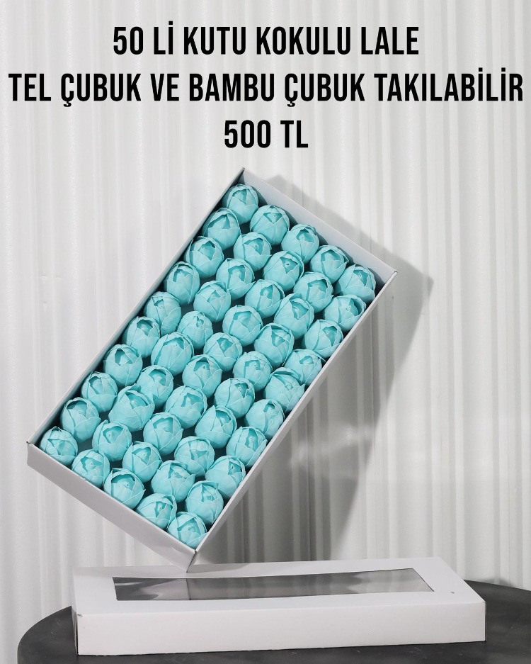 ISLAK DOKULU KOKULU YAPAY LALELER