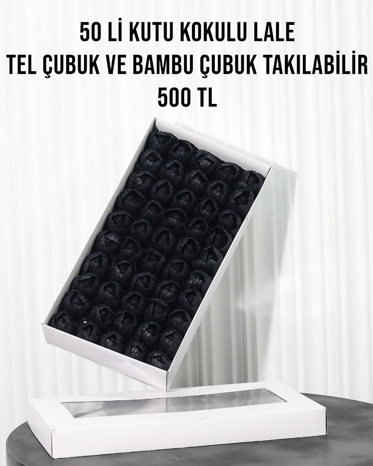 ISLAK DOKULU KOKULU YAPAY LALELER