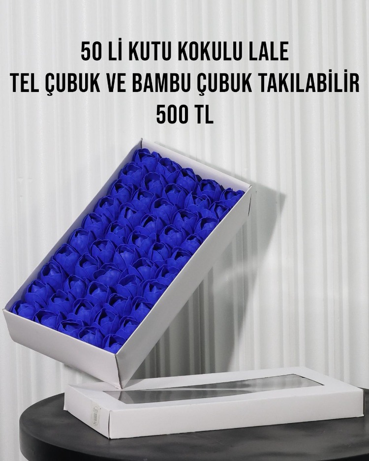 ISLAK DOKULU KOKULU YAPAY LALELER