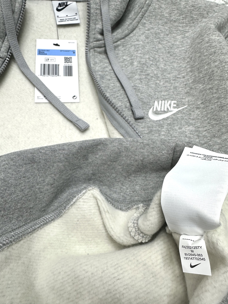 Nike Sportswear Club Full-Zip Hoodie Sweatshirt [BV2648-063]