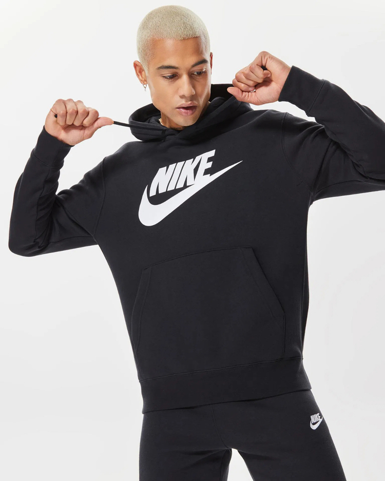 Nike Nsw Club Fleece Futura Graphic Pullover Hoodie [BV2973-010]