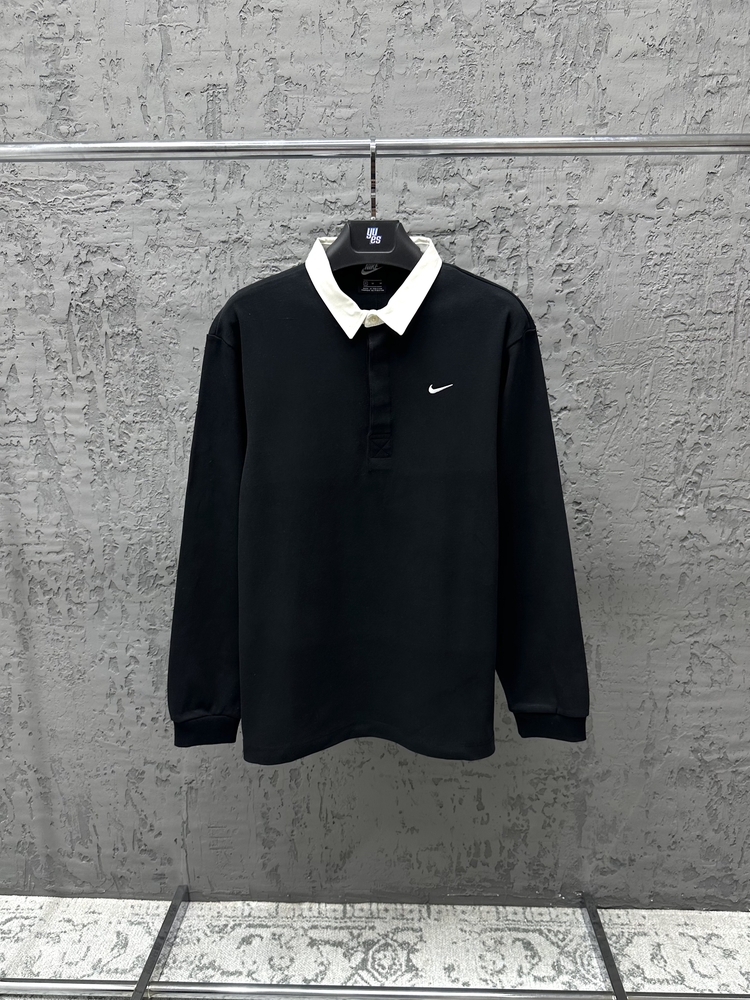 Nike Sportswear Rugby Top Solo Swoosh Shirt [DQ5221-010]