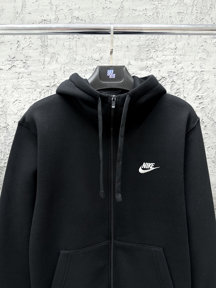 Nike Sportswear Club Full-Zip Hoodie Sweatshirt [BV2648-010]