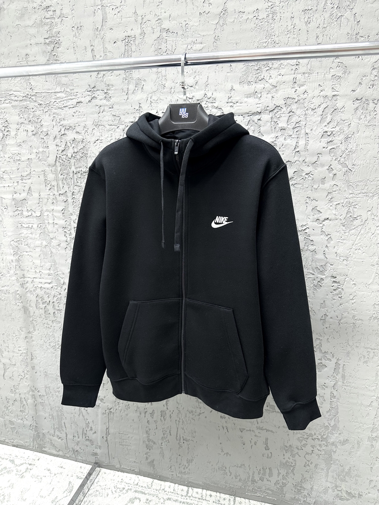 Nike Sportswear Club Full-Zip Hoodie Sweatshirt [BV2648-010]