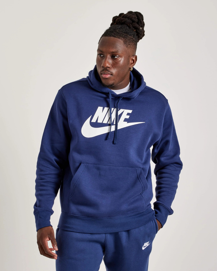 Nike Nsw Club Fleece Futura Graphic Pullover Hoodie [BV2973-410]