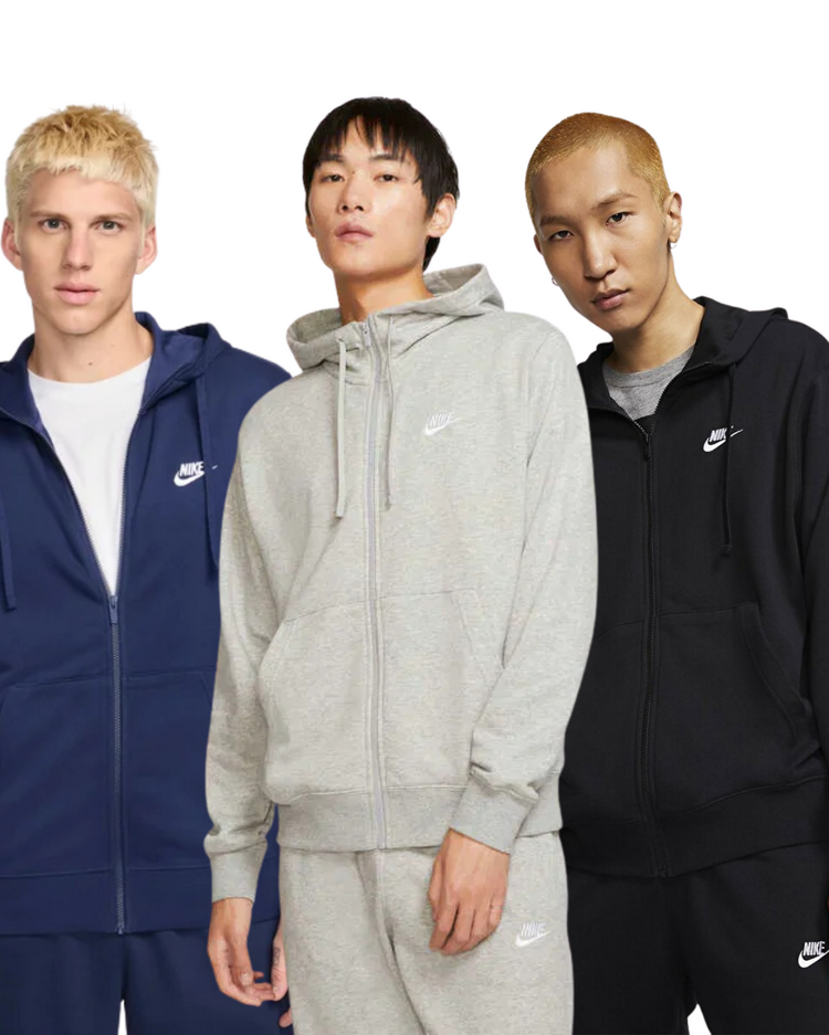 3'lü Alım KAMPANYASI Nike Sportswear Club Full-Zip Hoodie Sweatshirt [BV2648-063] 