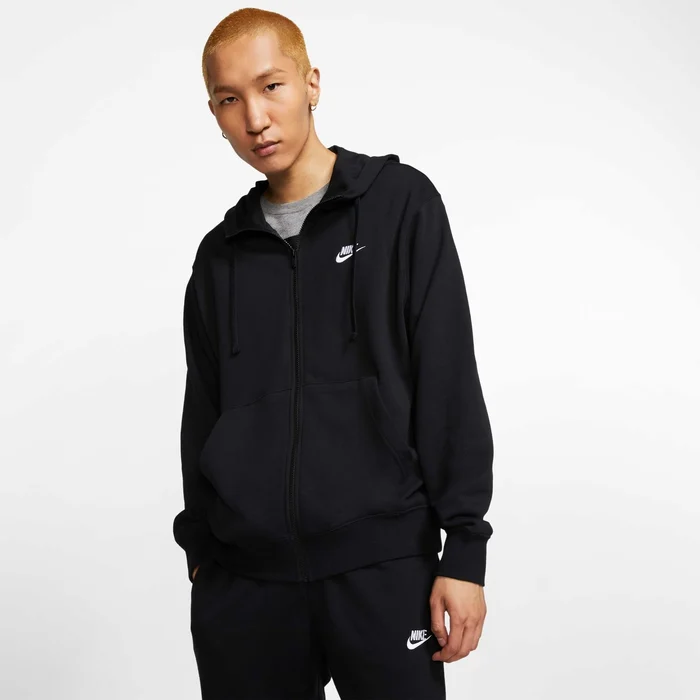 Nike Sportswear Club Full-Zip Hoodie Sweatshirt [BV2648-010]