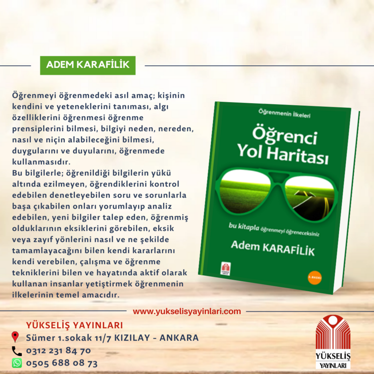 ADEM KARAFİLİK - ÖĞRENCİ YOL HARİTASI