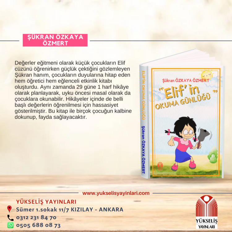 ŞÜKRAN ÖZKAYA ÖZMERT - ELİF'İN OKUMA GÜNLÜĞÜ