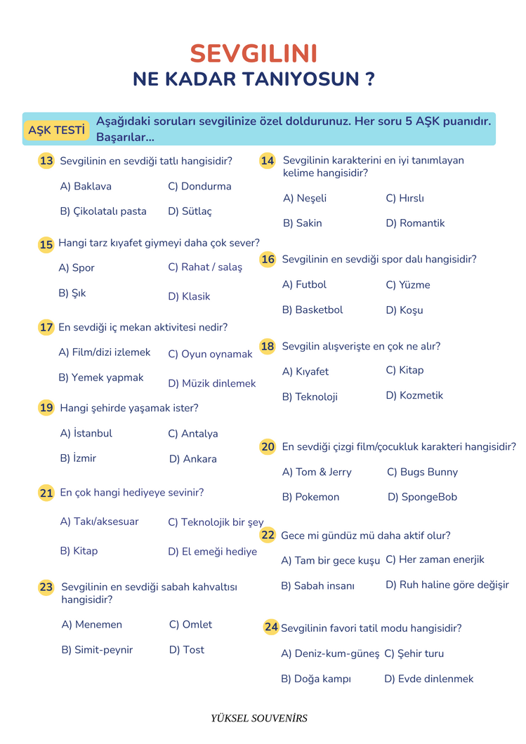 Aşk testi