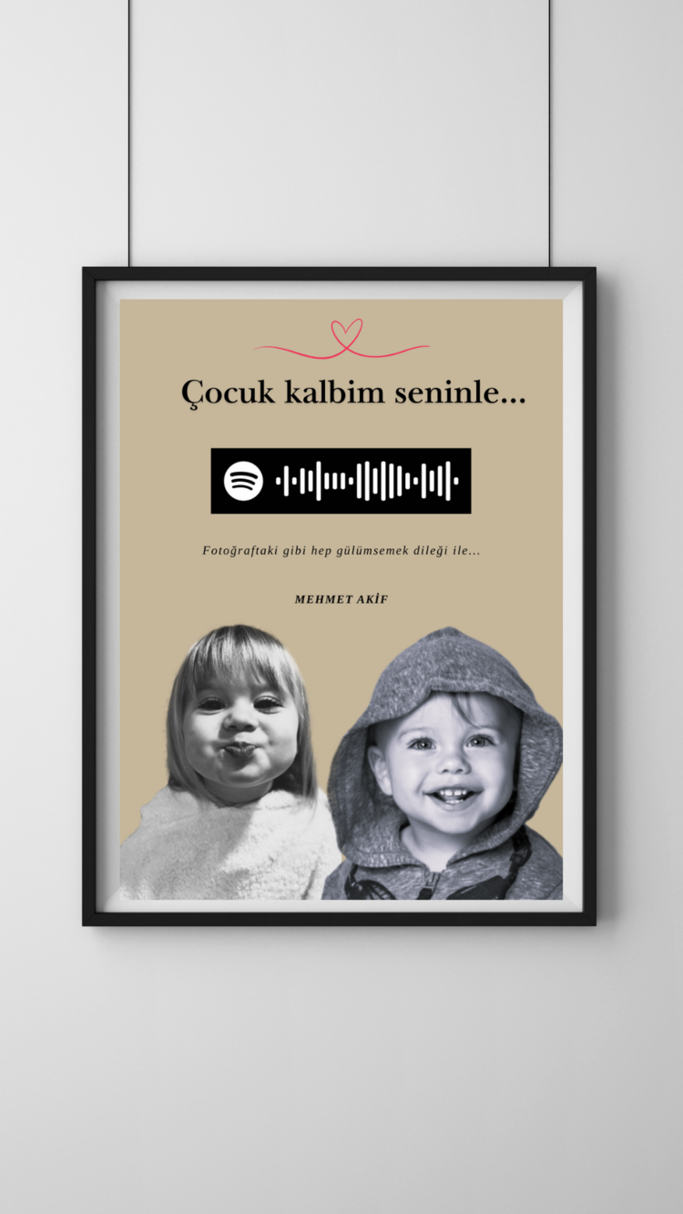Çocuk kalbim seninle spotify poster