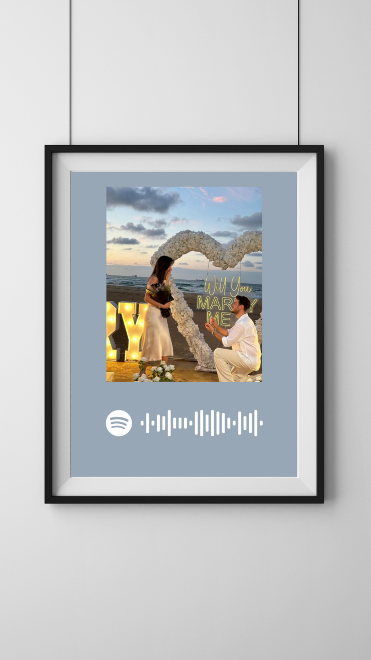 Spotify barkodlu poster