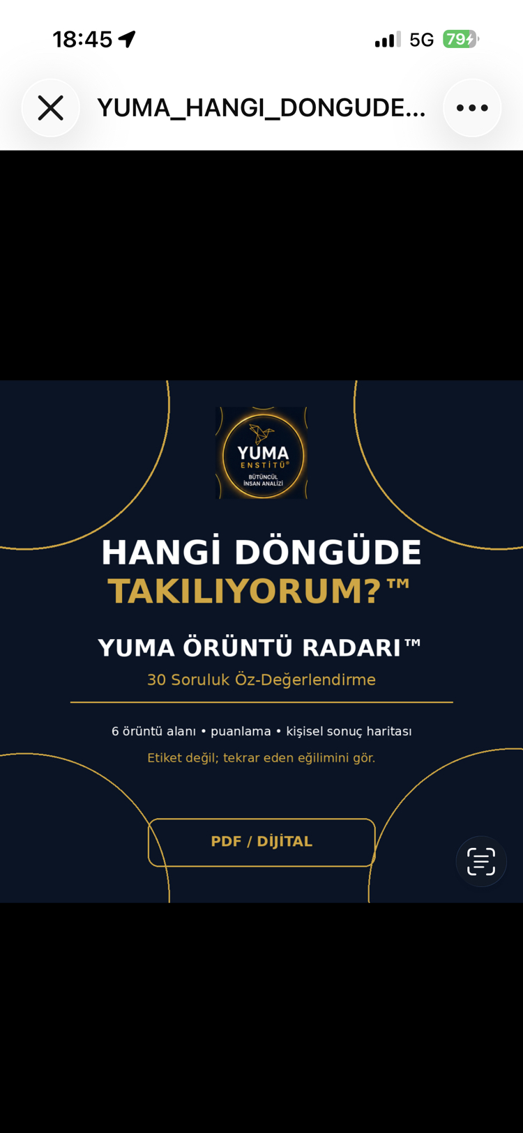 Hangi Döngüde Takılıyorum?™ – YUMA Örüntü Radarı™