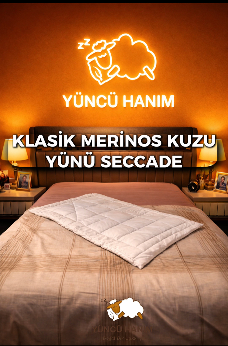 Merinos Kuzu Yünü Seccade 70x110 cm
