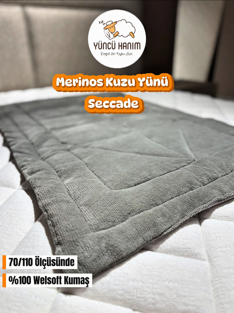 MERİNOS KUZU YÜNÜ SECCADE