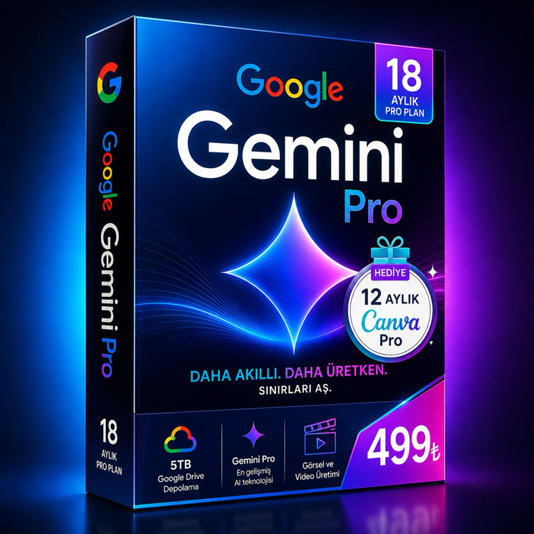 Google Gemini AI Pro - 18 Aylık Erişim Paketi