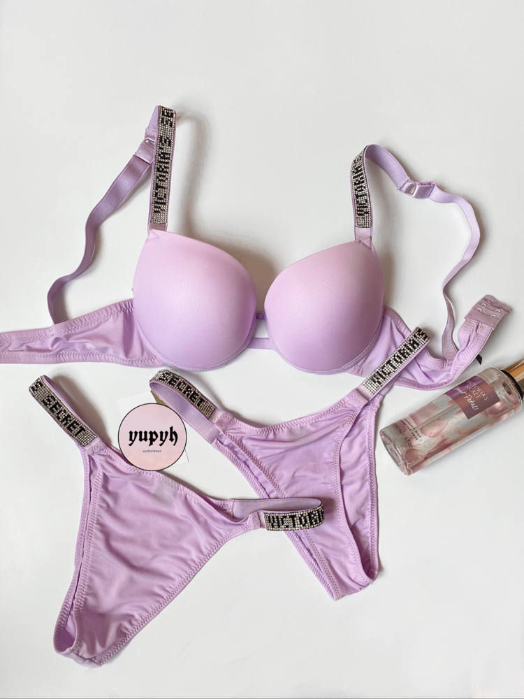 Victoria’s Secret Lila Destekli Very Sexy Shine Sütyen Takım