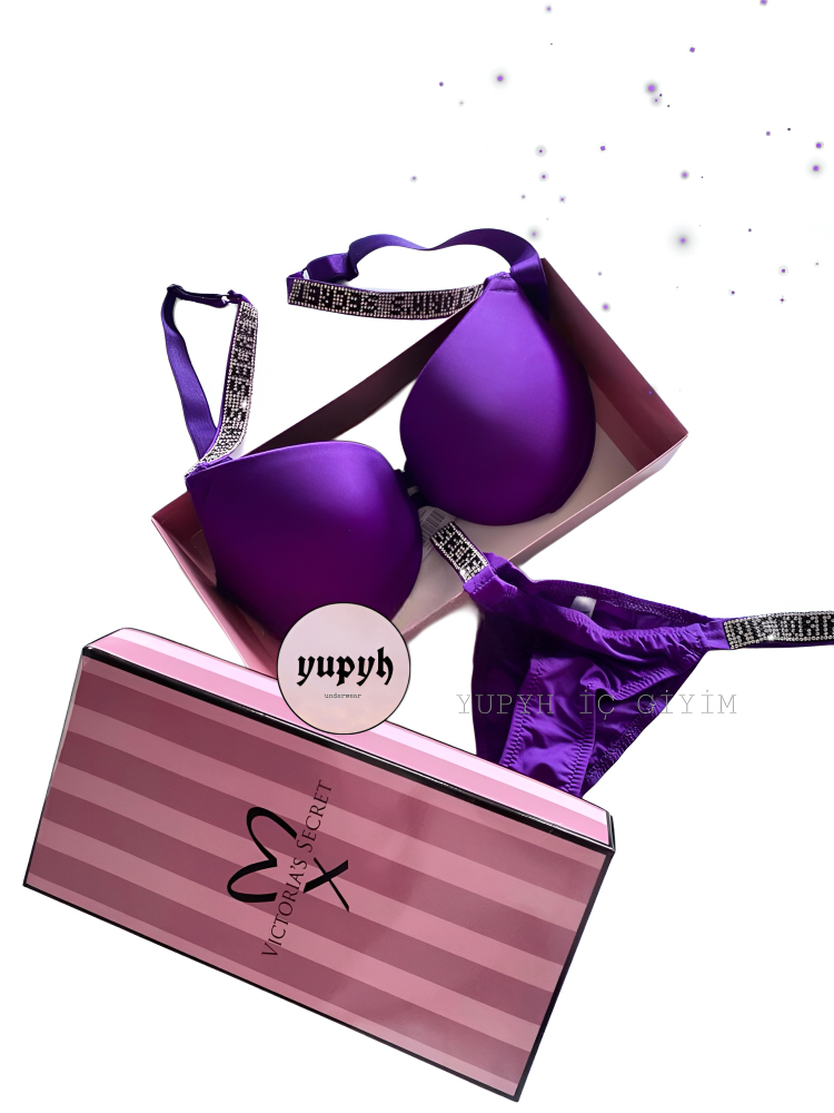 Victoria’s Secret Mor Very Sexy Shine Jartiyer Takım