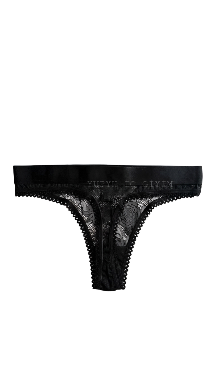  Victoria’s Secret Özel Seri Taşlı Dantelli 3’lü Tanga Set 