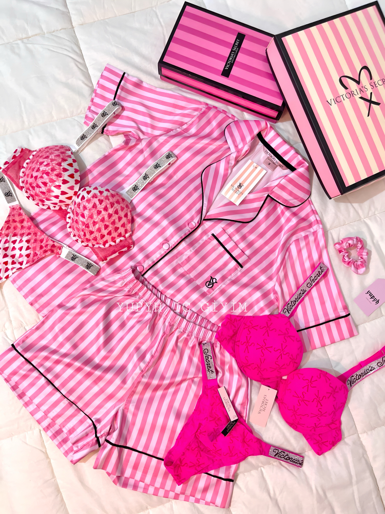 Victoria’s Secret İkonik Şortlu Pijama Takımı 