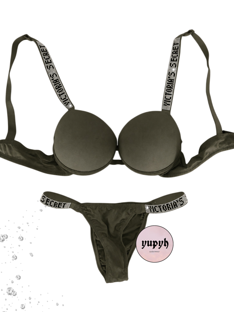 Victoria’s Secret Very Sexy Shine Haki Sütyen Takım