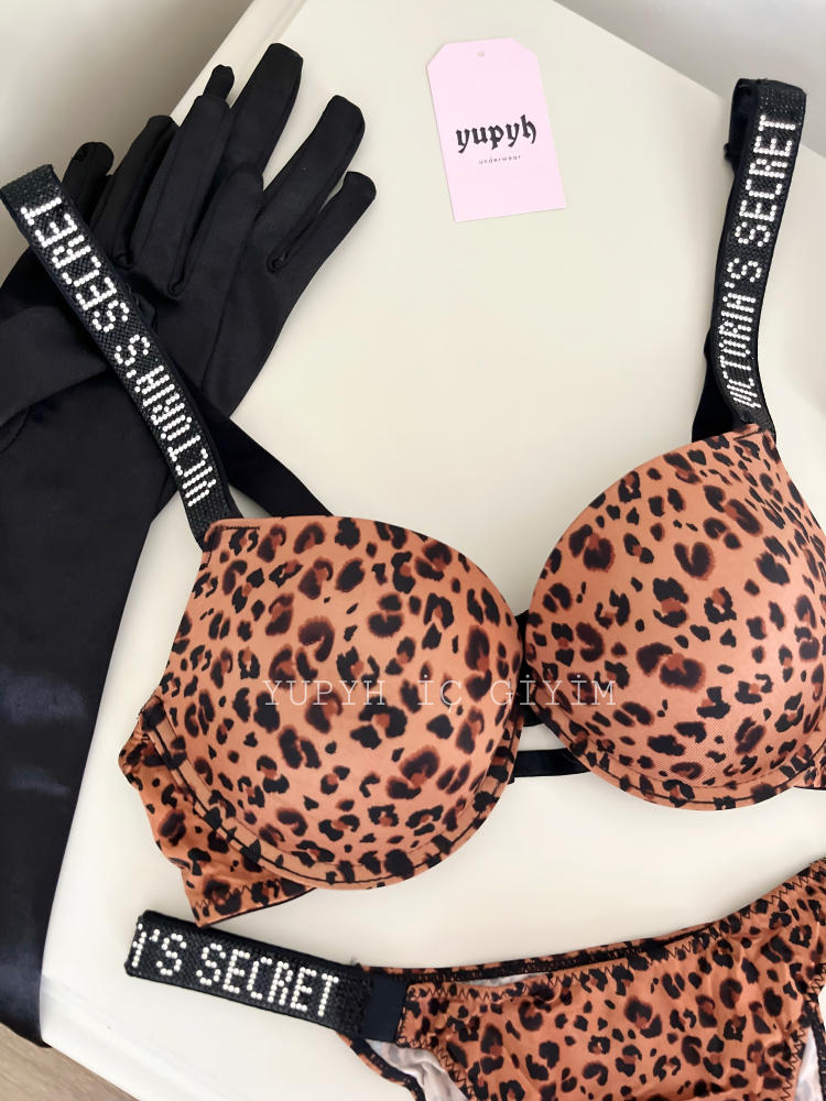 Victoria’s Secret İthal Leopar Sütyen Takım