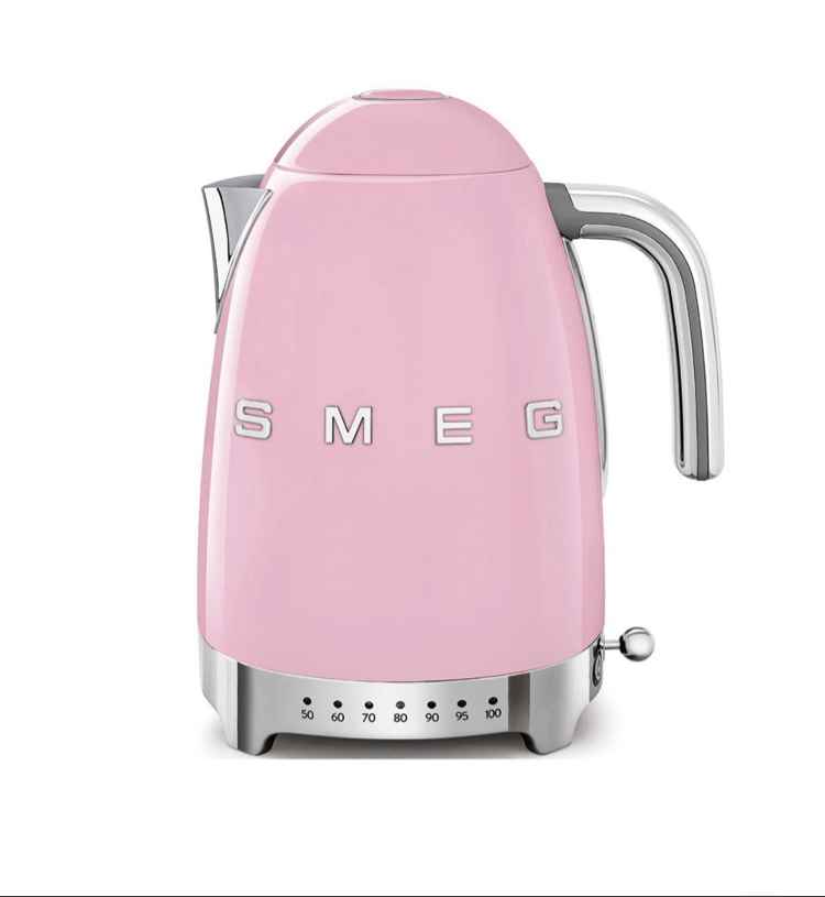SMEG Pembe Isı Ayarlı Kettle