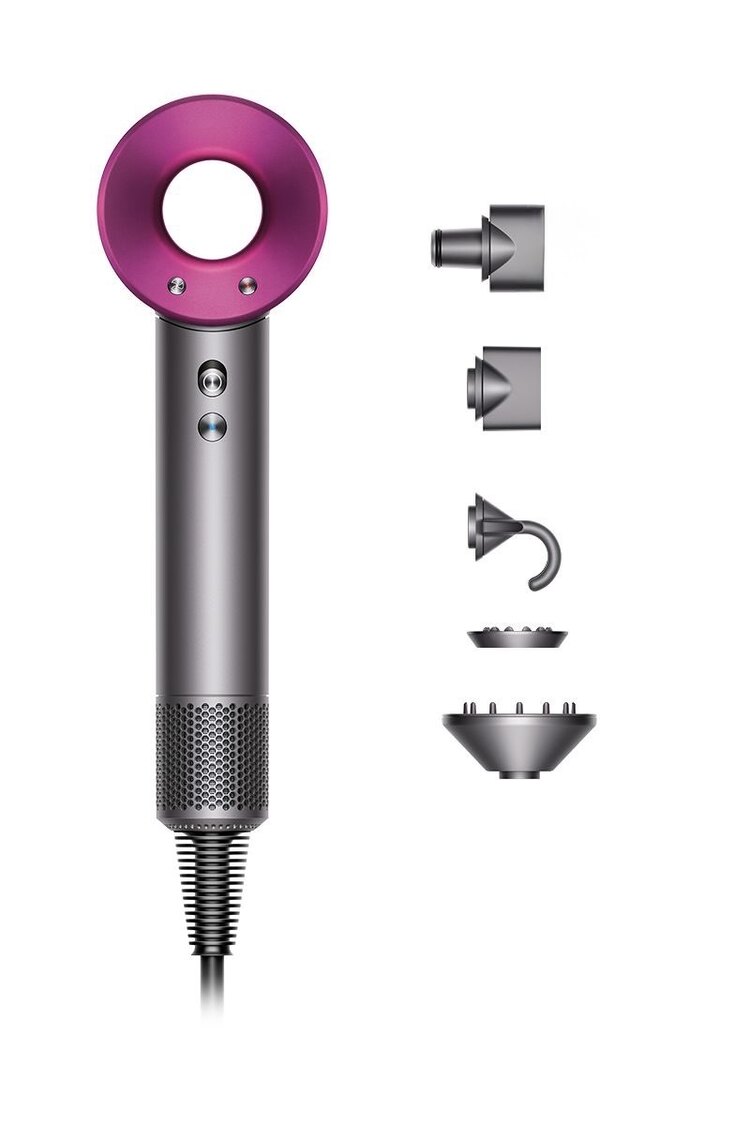 DYSON Supersonic Saç kurutma makinesi Metalik Gri / Fuşya Rengi