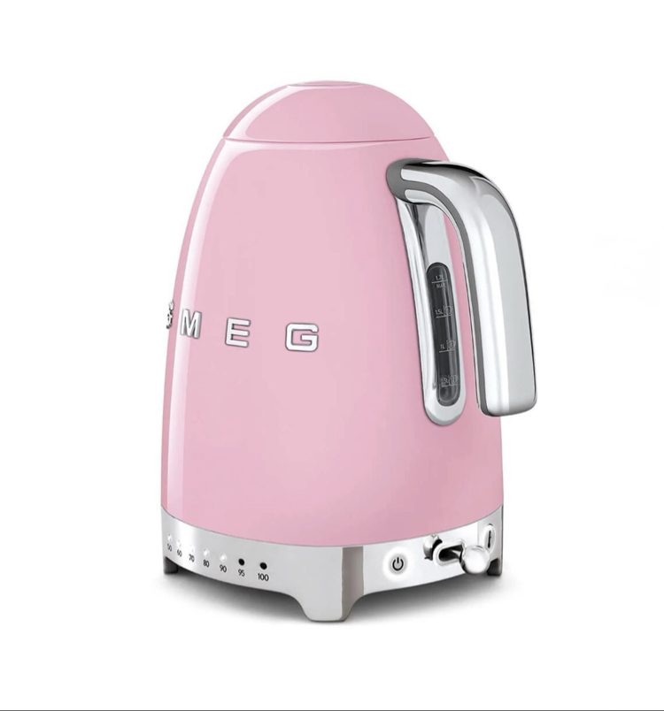 SMEG Pembe Isı Ayarlı Kettle