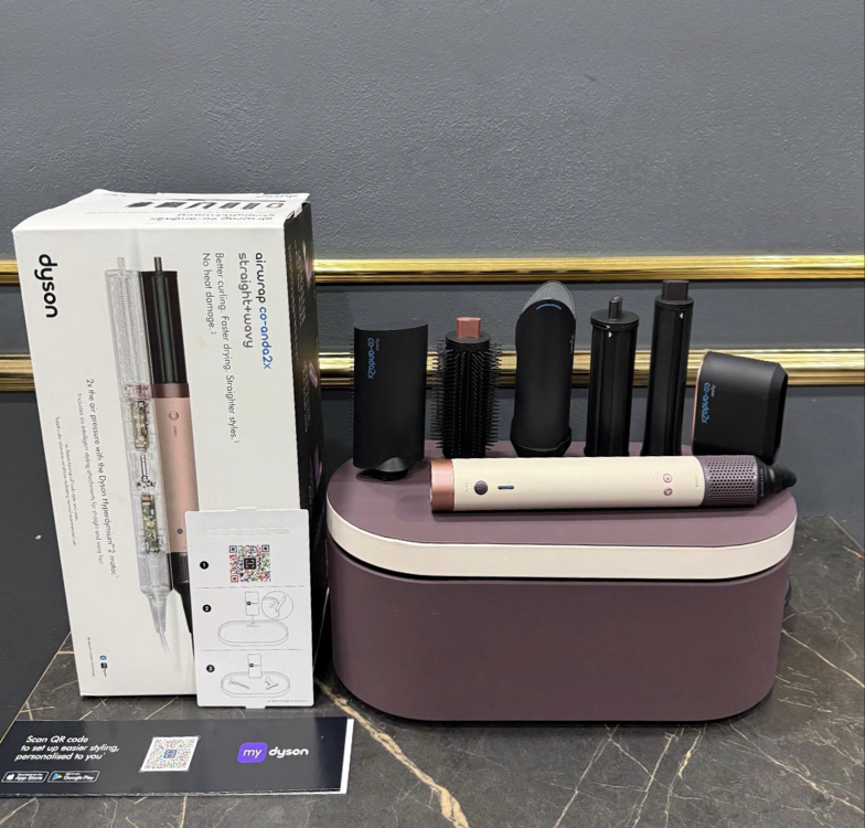 DYSON Co-anda2x /Ceramic Pink saç şekillendirme ve kurutma seti