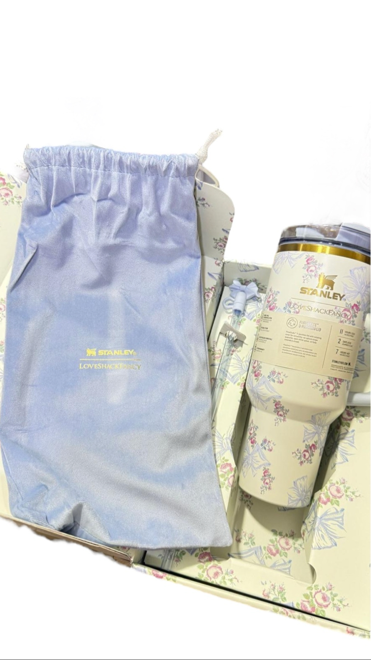 Stanley Soft Mavi / Hediye Kutulu Toz Torbalı Quencher Set 