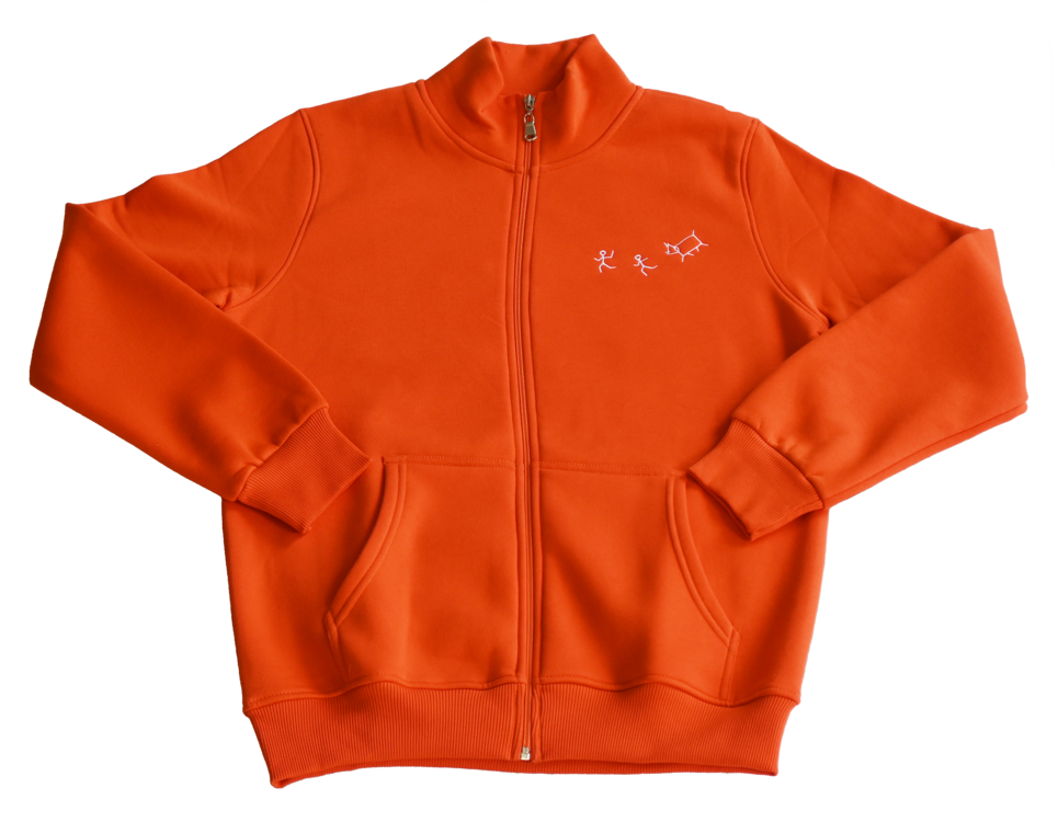 Primitif Zipper - (Fermuarlı) - Turuncu