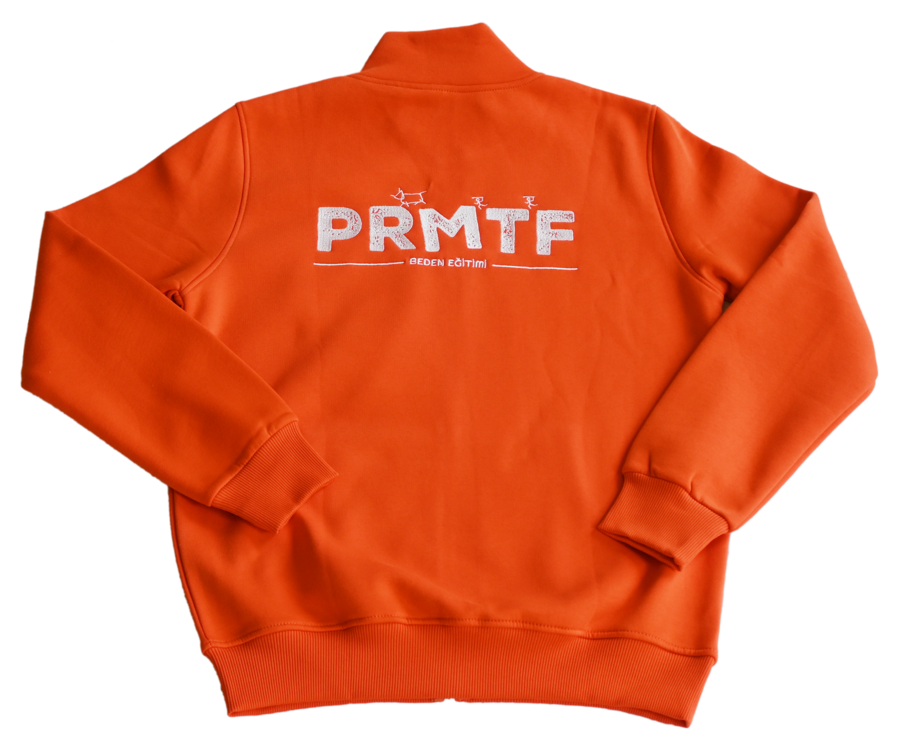 Primitif Zipper - (Fermuarlı) - Turuncu